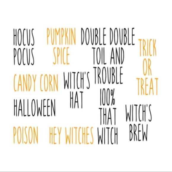 10 Custom Rae Dunn inspired Halloween decals / Halloween mugs/ Halloween - Picture 2 of 9